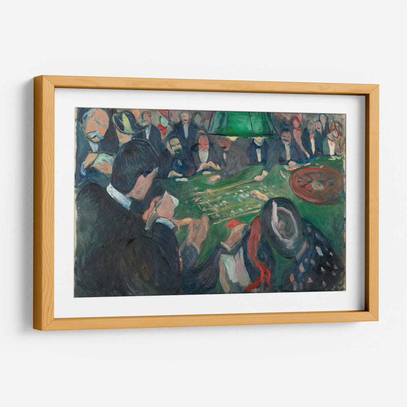 En la mesa de ruleta en Monte Carlo - Edvard Munch | Cuadro decorativo de Canvas Lab