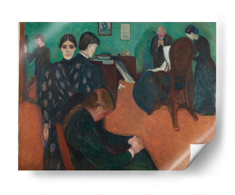 Muerte en la habitación del enfermo - Edvard Munch | Cuadro decorativo de Canvas Lab