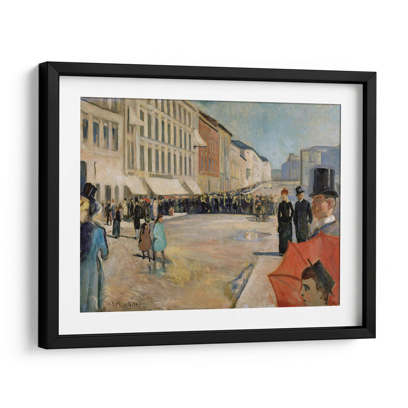 Música en la calle Karl Johan - Edvard Munch | Cuadro decorativo de Canvas Lab