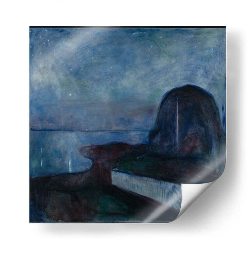 Noche estrellada I - Edvard Munch | Cuadro decorativo de Canvas Lab
