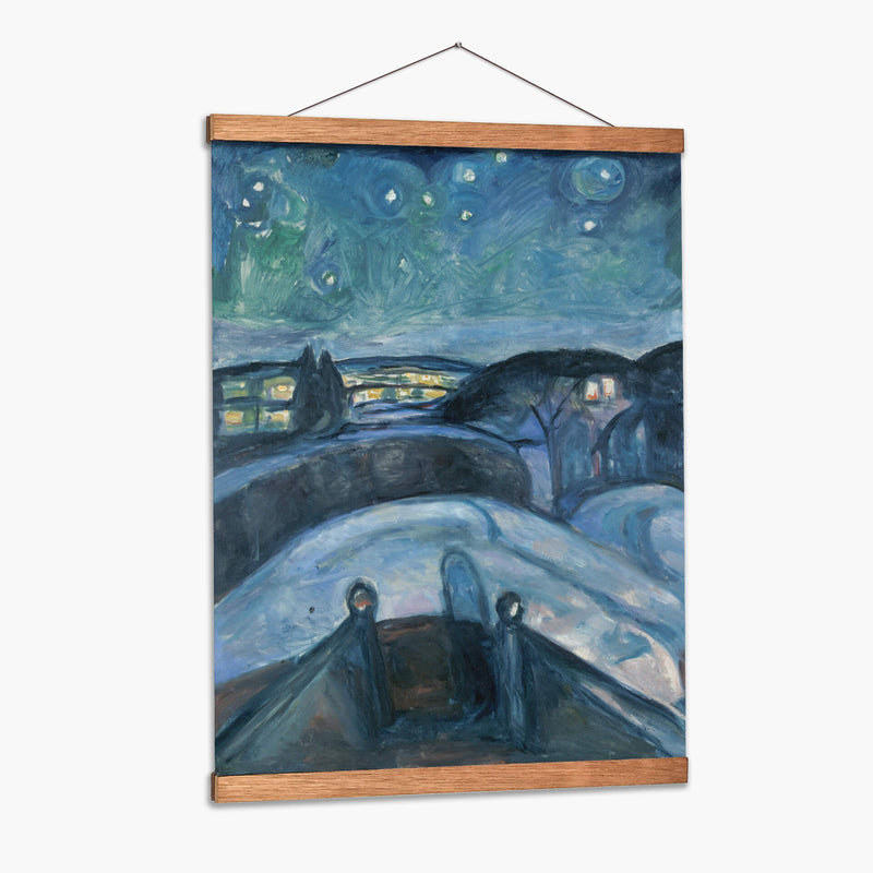 Noche estrellada II - Edvard Munch | Cuadro decorativo de Canvas Lab