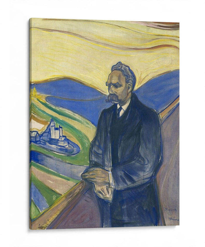 Retrato de Friedrich Nietzsche - Edvard Munch | Cuadro decorativo de Canvas Lab