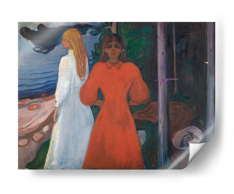 Rojo y blanco - Edvard Munch | Cuadro decorativo de Canvas Lab