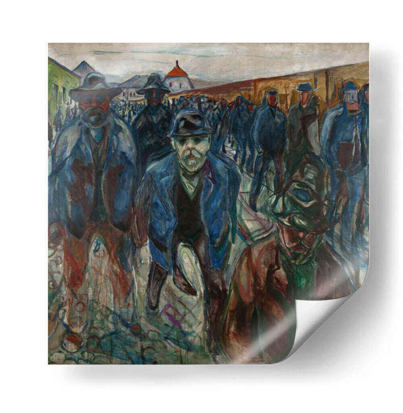 Trabajadores - Edvard Munch | Cuadro decorativo de Canvas Lab