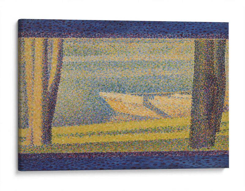 Barcos amarrados y árboles - Georges Seurat | Cuadro decorativo de Canvas Lab