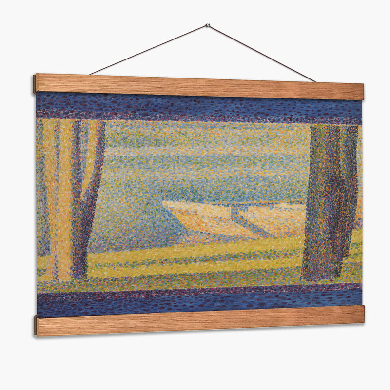 Barcos amarrados y árboles - Georges Seurat | Cuadro decorativo de Canvas Lab