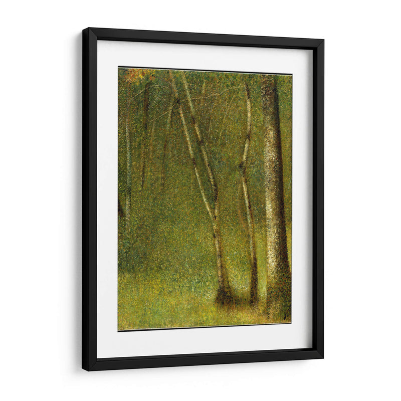 El bosque en Pontaubert - Georges Seurat | Cuadro decorativo de Canvas Lab