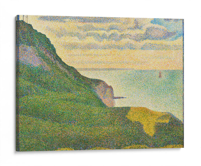 Paisaje marino en Port-en-Bessin, Normandía - Georges Seurat | Cuadro decorativo de Canvas Lab