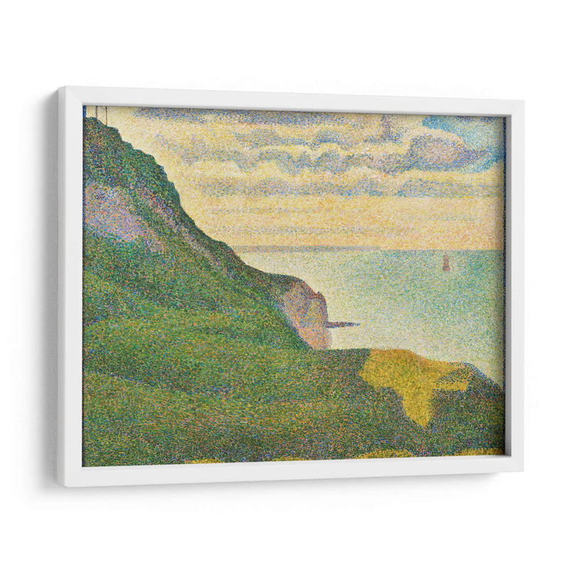 Paisaje marino en Port-en-Bessin, Normandía - Georges Seurat | Cuadro decorativo de Canvas Lab