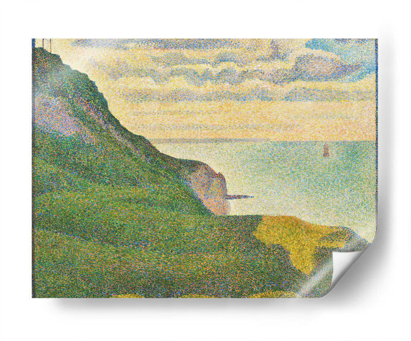 Paisaje marino en Port-en-Bessin, Normandía - Georges Seurat | Cuadro decorativo de Canvas Lab