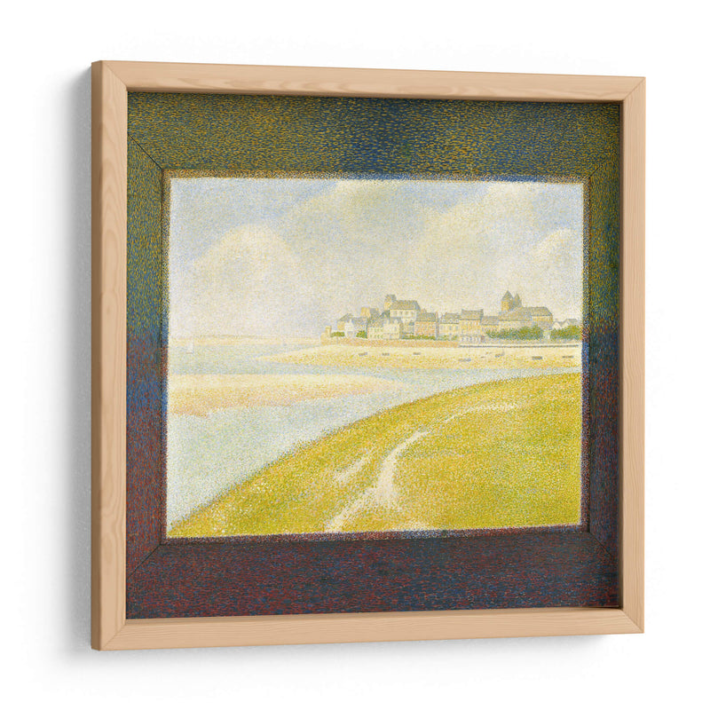 Vista de Le Crotoy desde aguas arriba - Georges Seurat | Cuadro decorativo de Canvas Lab