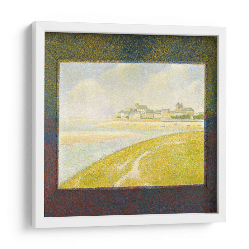 Vista de Le Crotoy desde aguas arriba - Georges Seurat | Cuadro decorativo de Canvas Lab