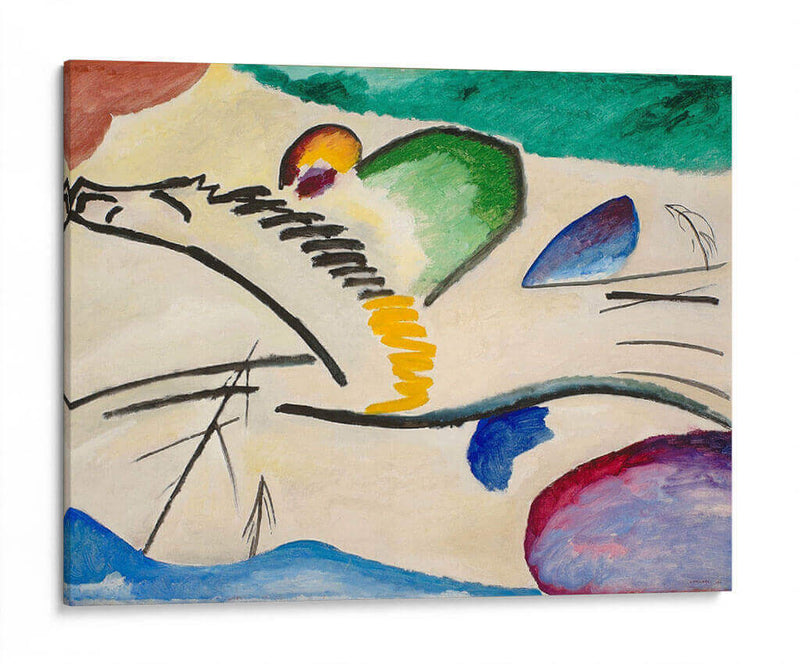 El jinete - Wassily Kandinsky | Cuadro decorativo de Canvas Lab