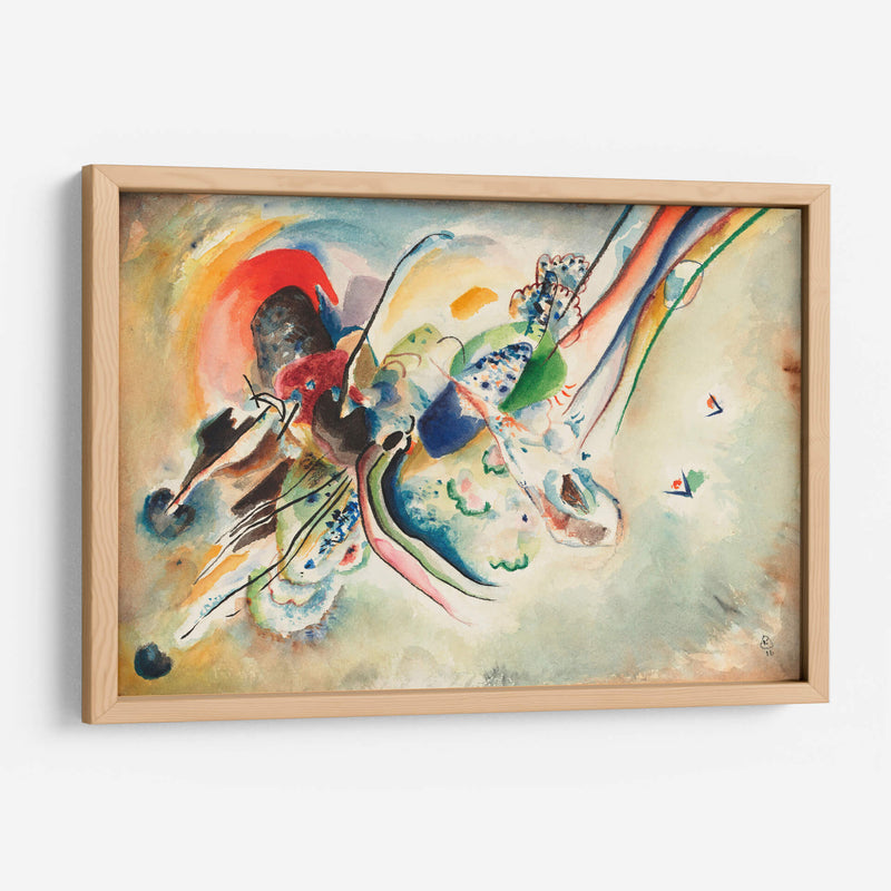 Estudio de composición para imagen con dos manchas rojas - Wassily Kandinsky | Cuadro decorativo de Canvas Lab