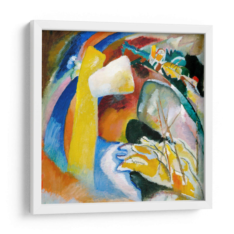 Estudio para pintar con forma blanca - Wassily Kandinsky | Cuadro decorativo de Canvas Lab