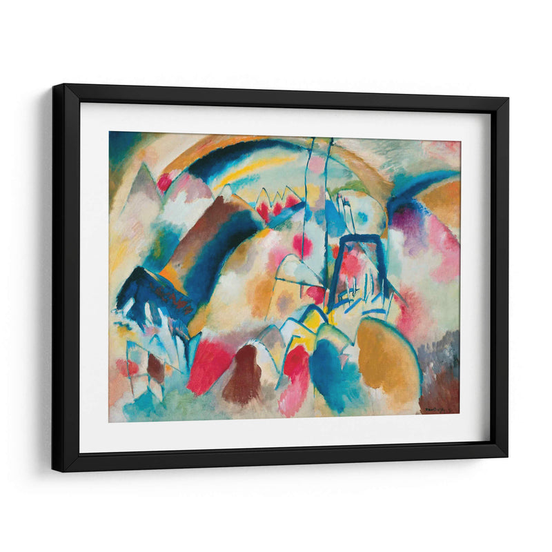 Paisaje con iglesia - Wassily Kandinsky | Cuadro decorativo de Canvas Lab