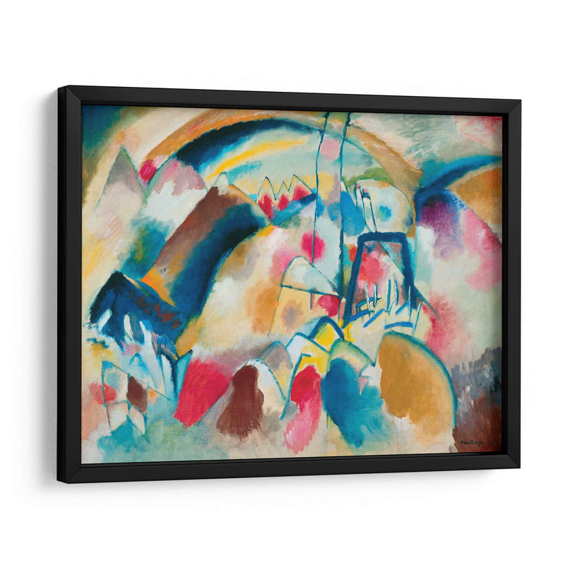 Paisaje con iglesia - Wassily Kandinsky | Cuadro decorativo de Canvas Lab