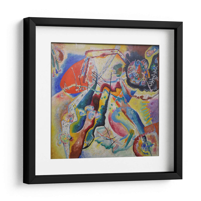 Pizarra roja - Wassily Kandinsky | Cuadro decorativo de Canvas Lab