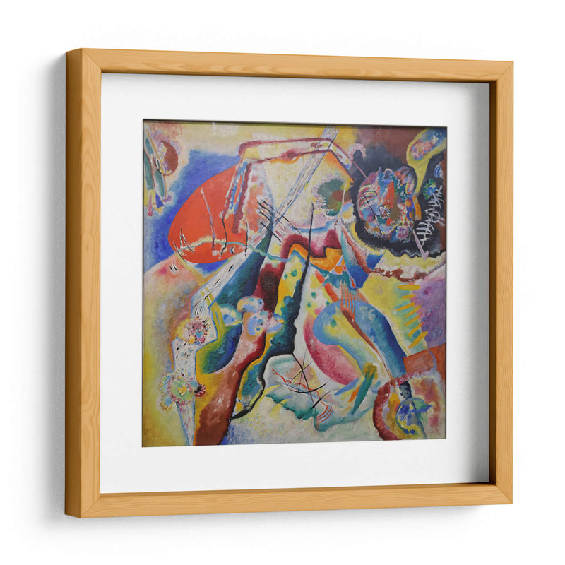 Pizarra roja - Wassily Kandinsky | Cuadro decorativo de Canvas Lab