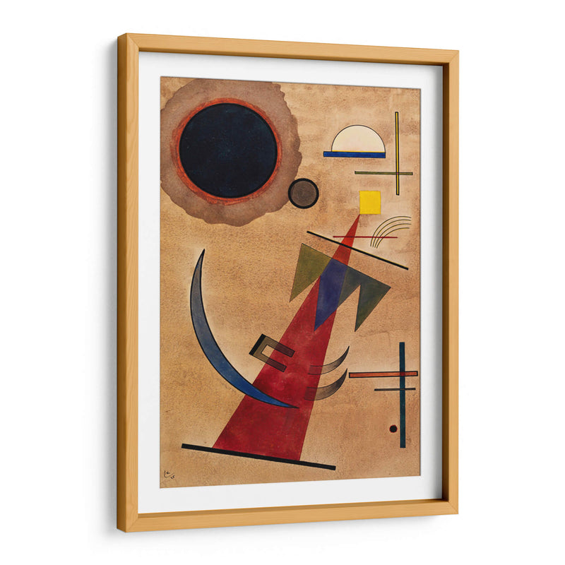 Rojo en forma puntiaguda - Wassily Kandinsky | Cuadro decorativo de Canvas Lab