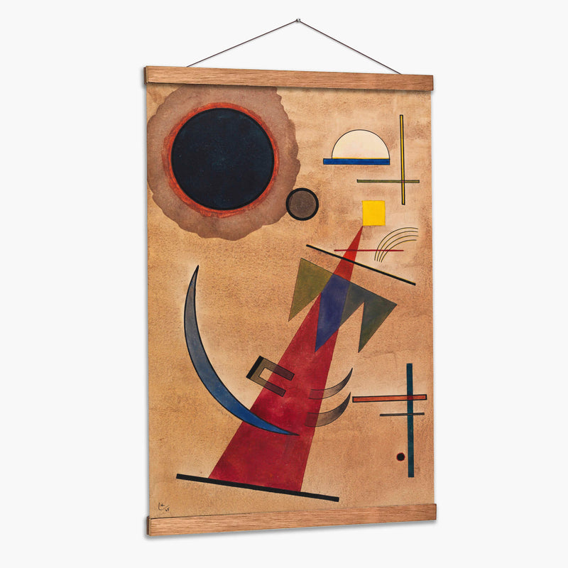 Rojo en forma puntiaguda - Wassily Kandinsky | Cuadro decorativo de Canvas Lab