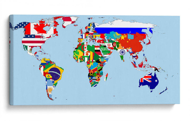 Banderas del mundo | Cuadro decorativo de Canvas Lab