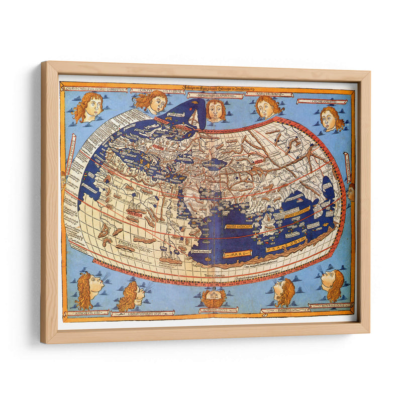 El mundo según Claudio Ptolomeo | Cuadro decorativo de Canvas Lab