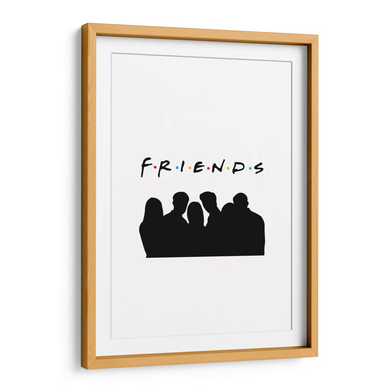 Friends silhouettes | Cuadro decorativo de Canvas Lab