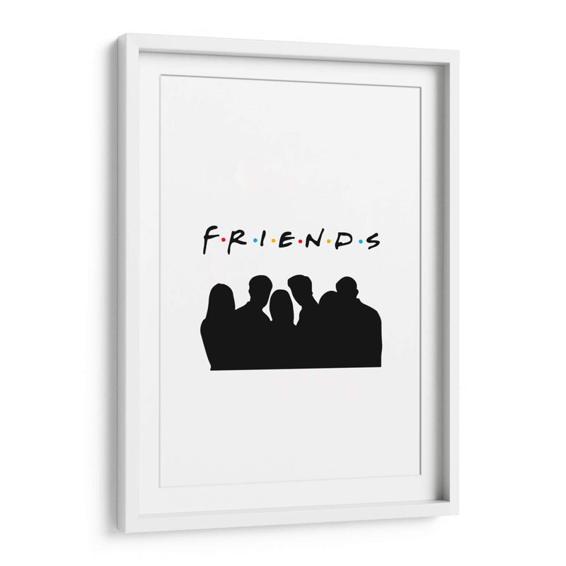 Friends silhouettes | Cuadro decorativo de Canvas Lab
