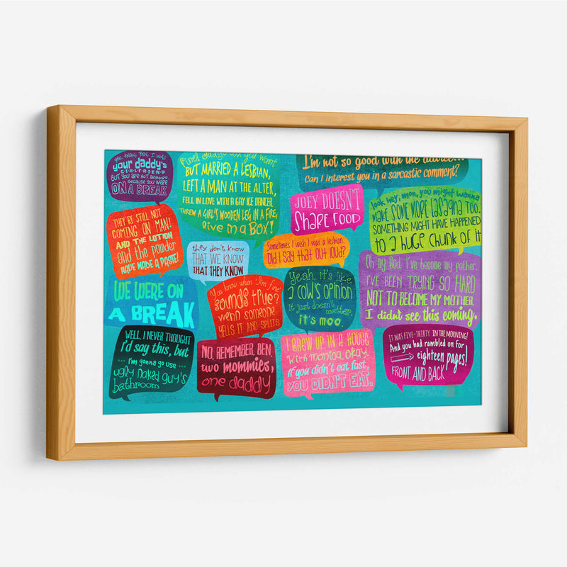 Friends - Various quotes | Cuadro decorativo de Canvas Lab