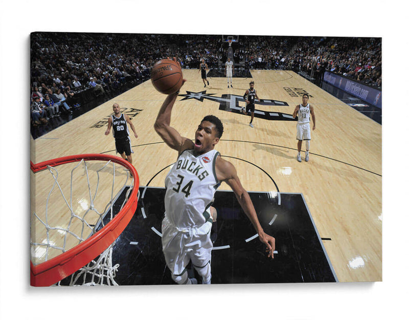 Giannis Dunking | Cuadro decorativo de Canvas Lab