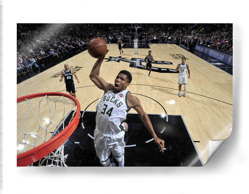 Giannis Dunking | Cuadro decorativo de Canvas Lab