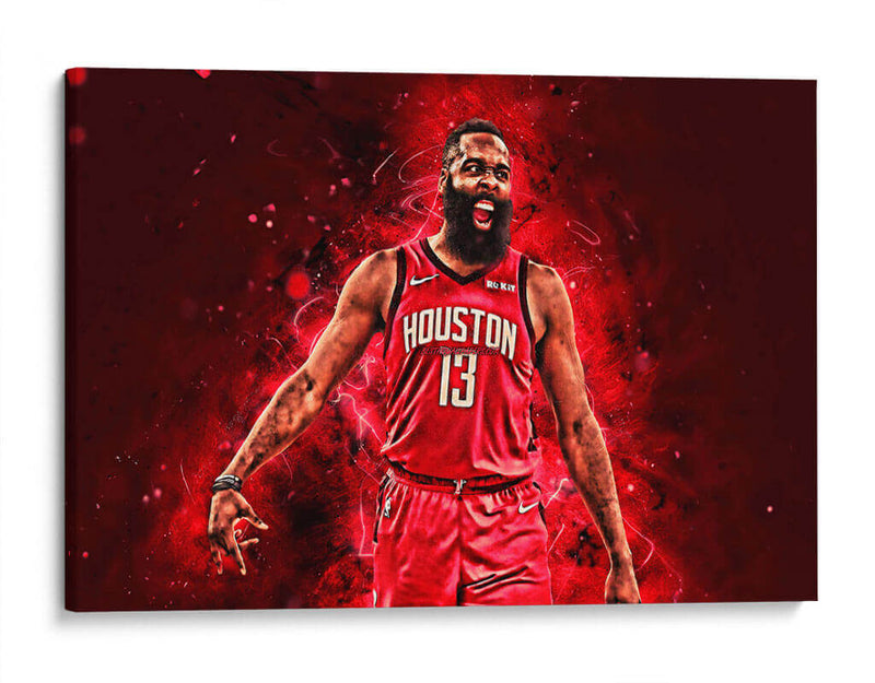 James Harden Rockets aura | Cuadro decorativo de Canvas Lab