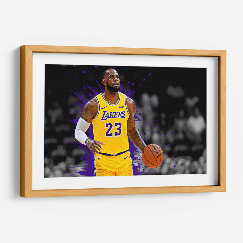 Lebron James Lakers | Cuadro decorativo de Canvas Lab