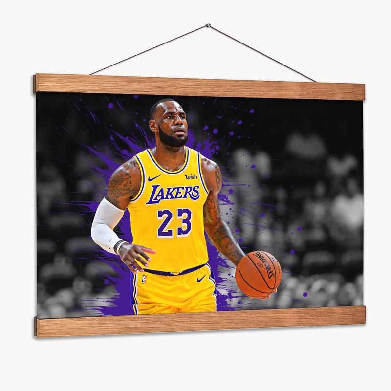 Lebron James Lakers | Cuadro decorativo de Canvas Lab
