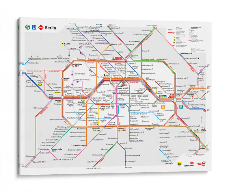 Metro de Berlín | Cuadro decorativo de Canvas Lab