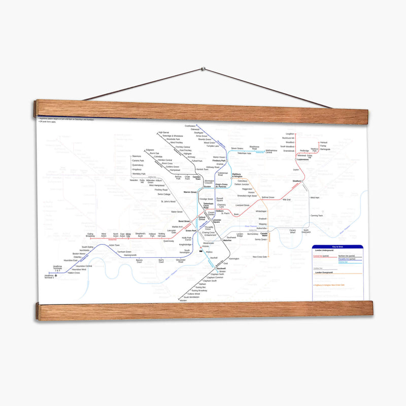 Metro de Londres, Inglaterra | Cuadro decorativo de Canvas Lab
