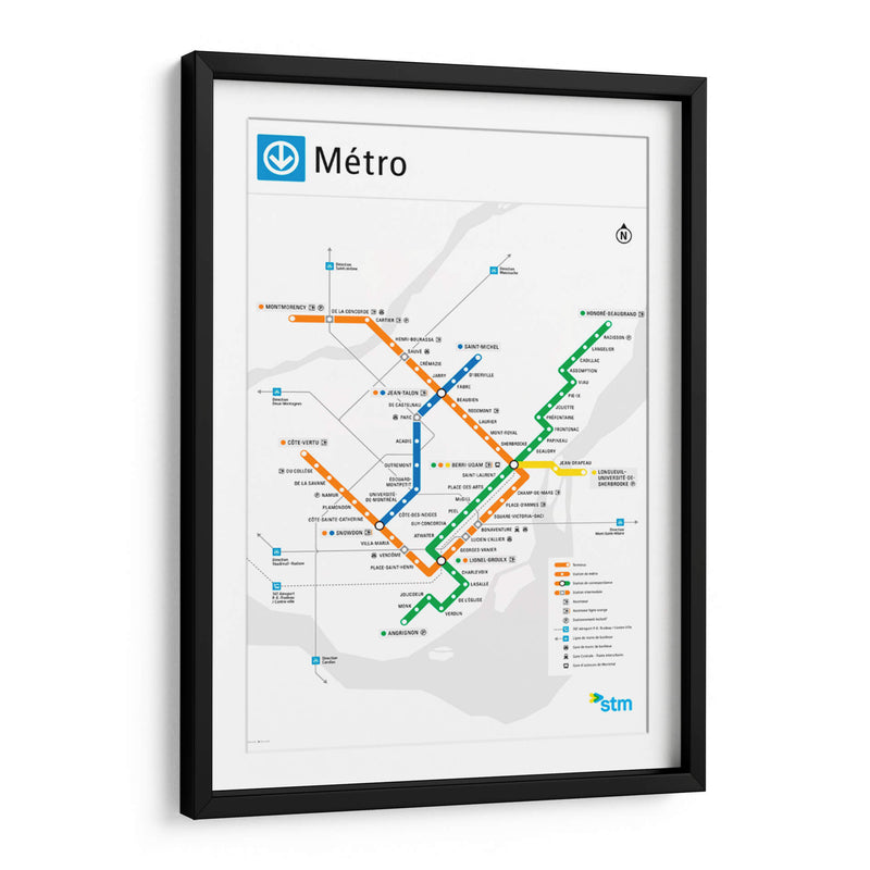 Metro de Montréal | Cuadro decorativo de Canvas Lab
