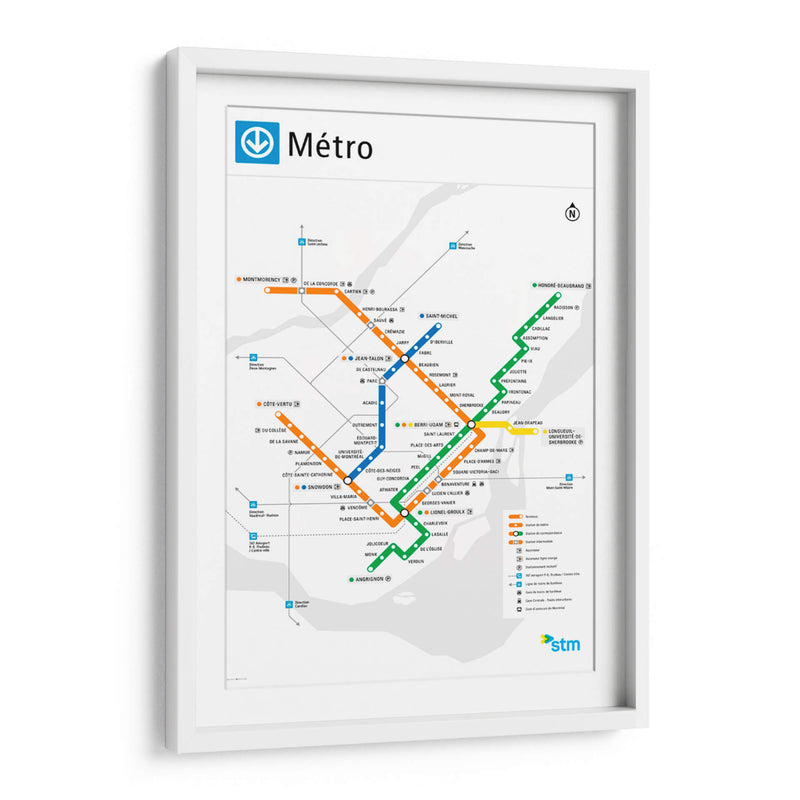 Metro de Montréal | Cuadro decorativo de Canvas Lab
