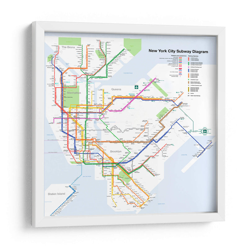 Metro de Nueva York | Cuadro decorativo de Canvas Lab