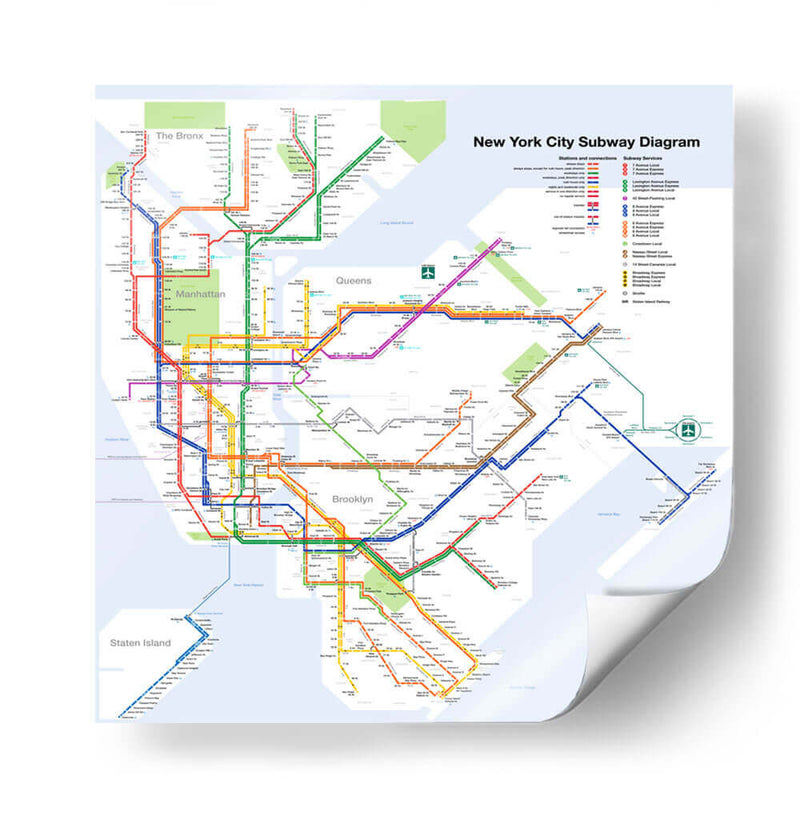 Metro de Nueva York | Cuadro decorativo de Canvas Lab