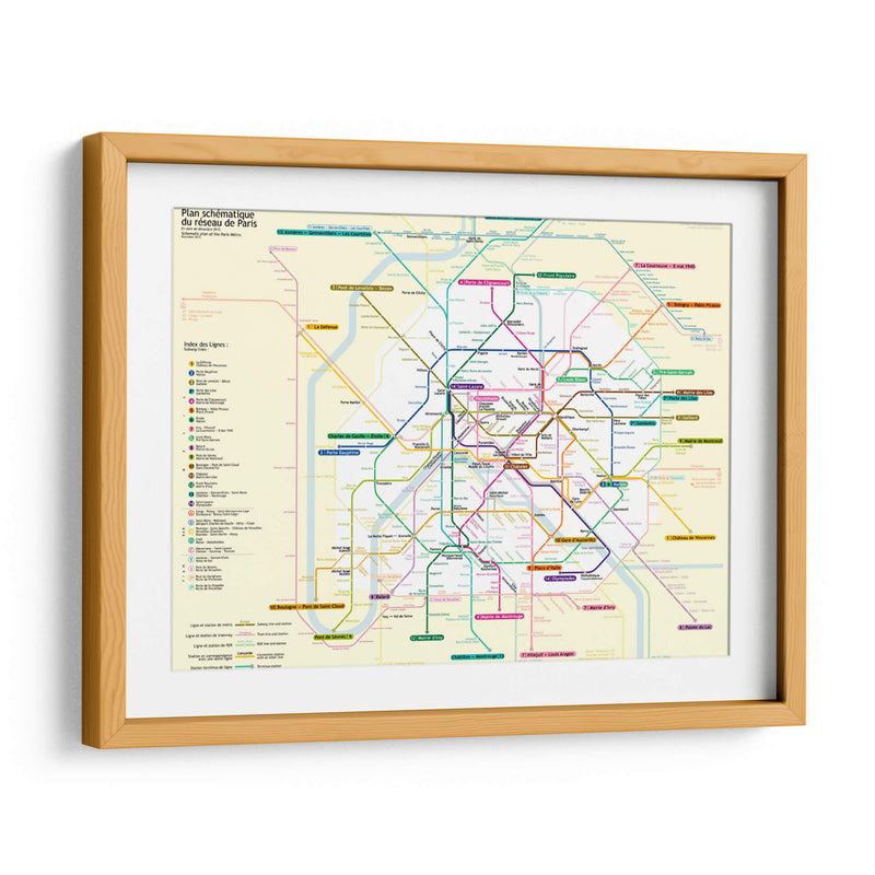 Metro de París, Francia | Cuadro decorativo de Canvas Lab