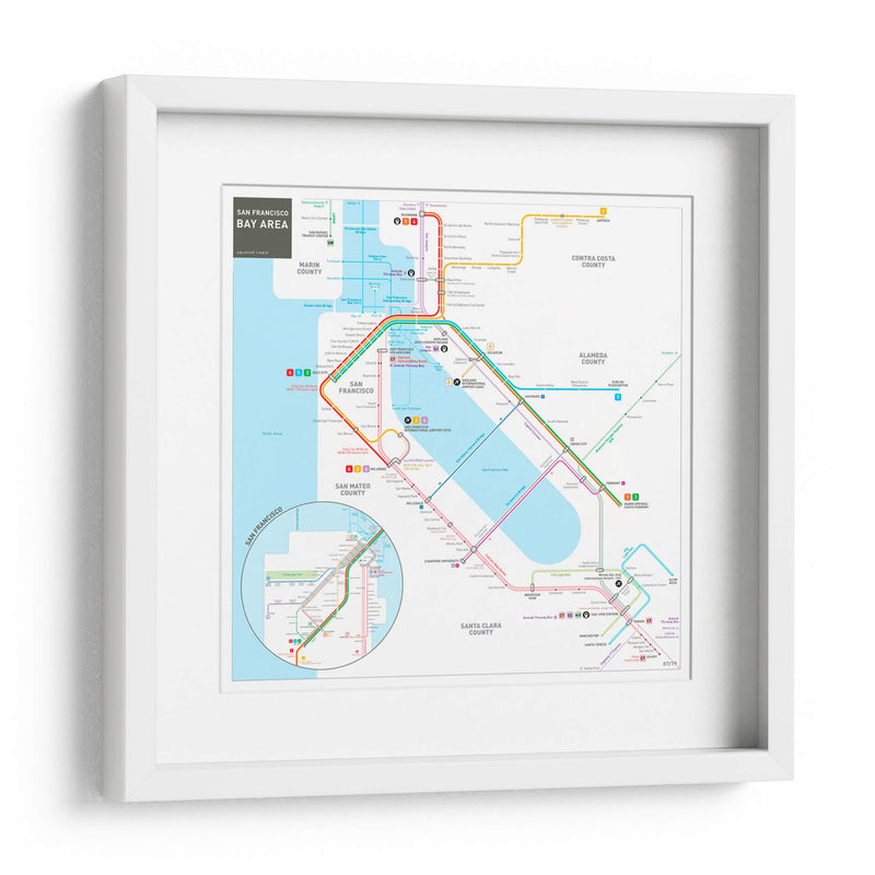 Metro de San Francisco | Cuadro decorativo de Canvas Lab