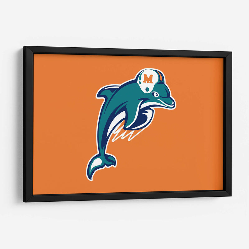 Miami Dolphins logo | Cuadro decorativo de Canvas Lab