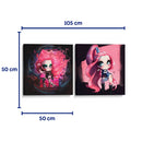 La llama de Gaga - Set de 2 - Monoceroz - Cuadro decorativo | Canvas Lab