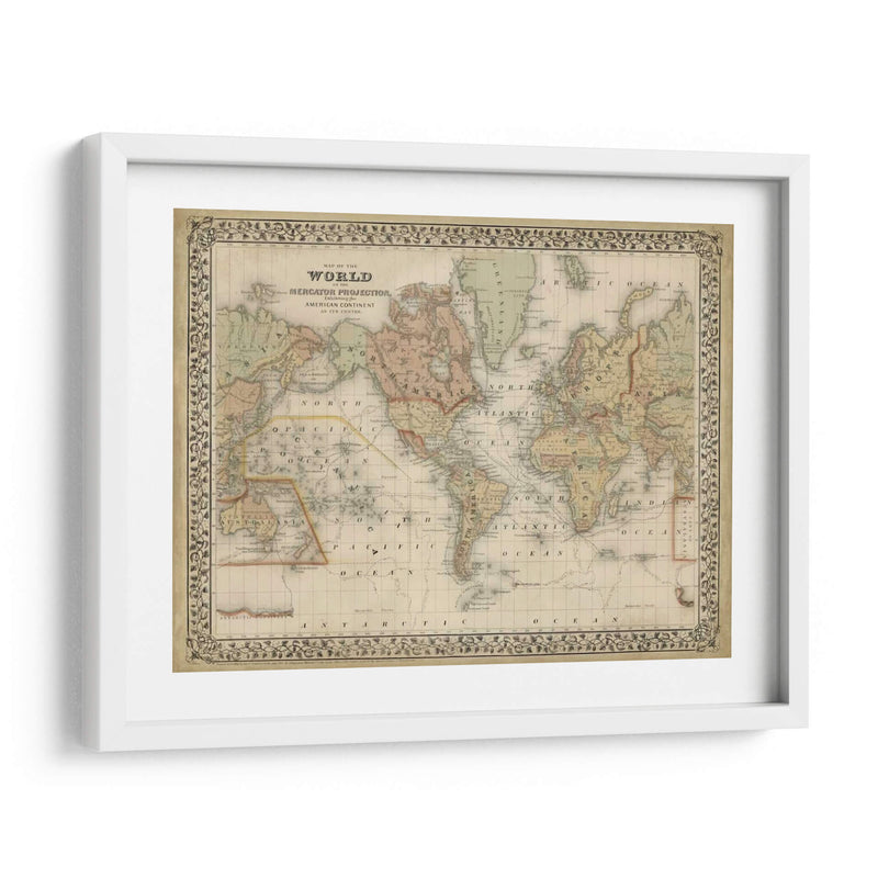 Maps Mapores De Mitchells - Mitchell | Cuadro decorativo de Canvas Lab