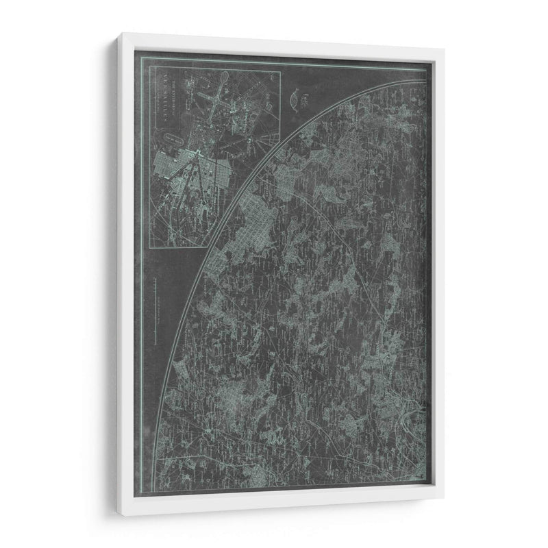 Mapa De Paris Grid Iii - Vision Studio | Cuadro decorativo de Canvas Lab