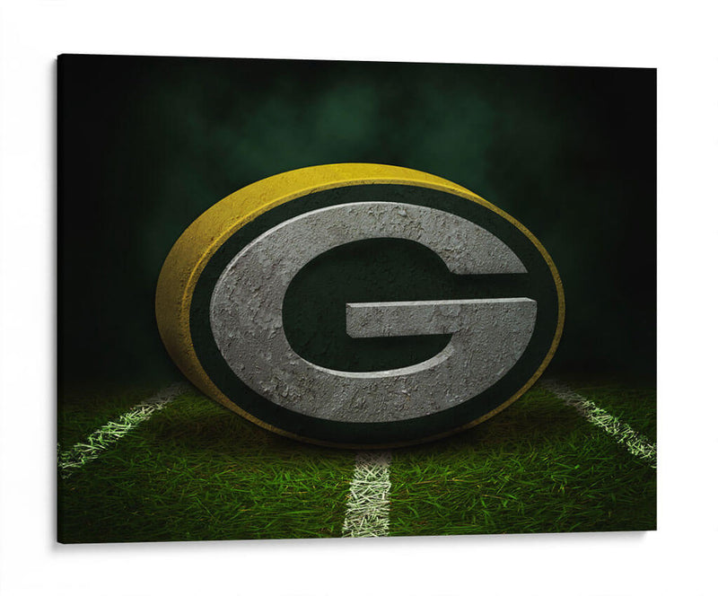 Packers on grass | Cuadro decorativo de Canvas Lab