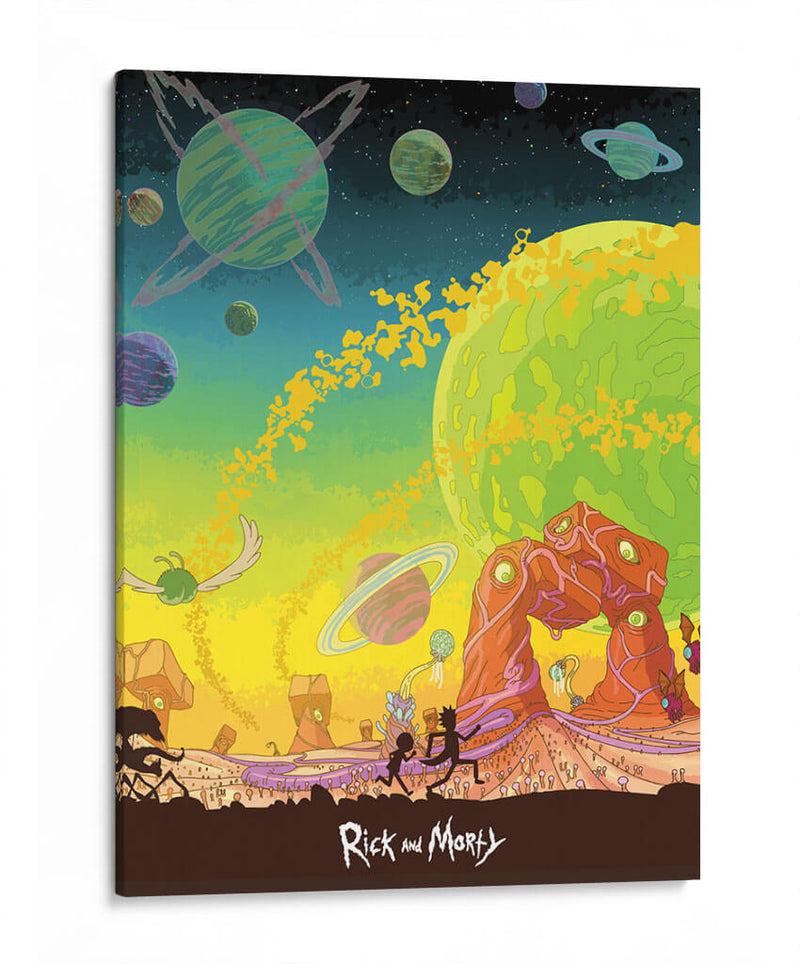 Rick and Morty adventure | Cuadro decorativo de Canvas Lab