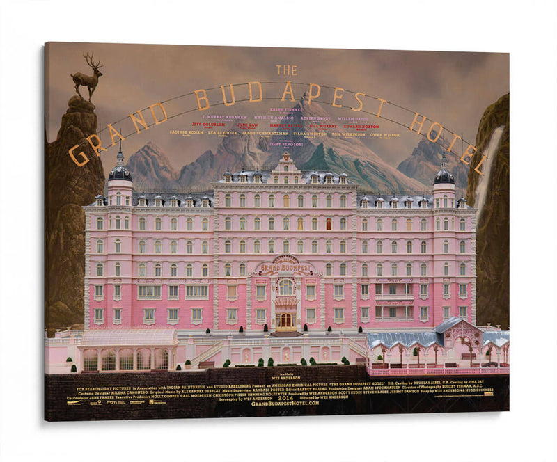 The Grand Budapest Hotel poster | Cuadro decorativo de Canvas Lab